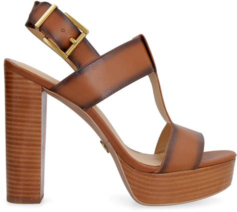 Becker Burnished Leather Platform Sandal 